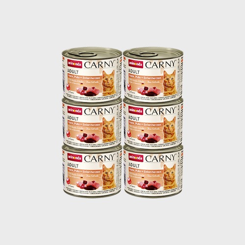 애니몬다 카니 캣 주식캔 치킨&amp;칠면조&amp;오리 200g × 6개 