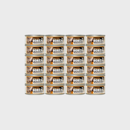 보레알 캣 주식캔 치킨&amp;칠면조 80g × 24개 