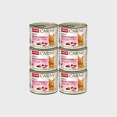 애니몬다 카니 캣 주식캔 칠면조&amp;치킨&amp;새우 200g × 6개 