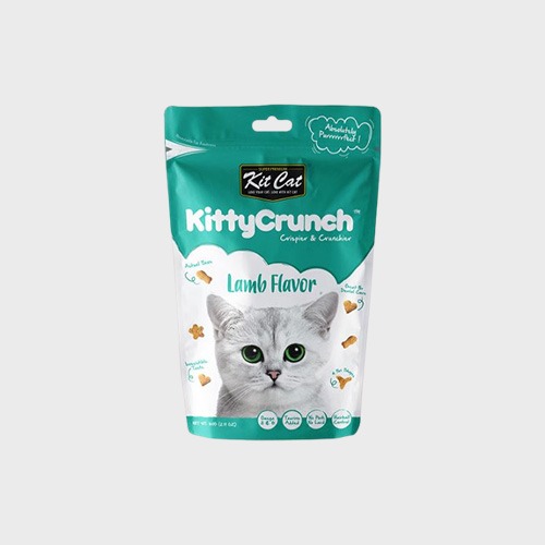 [유통기한 2024.08.25.] 킷캣 키티크런치 고양이 간식 (치아관리)  양고기맛 60g 