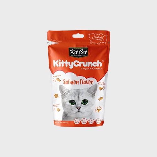 [유통기한 2024.08.25.] 킷캣 키티크런치 고양이 간식 (치아관리)  연어맛 60g 