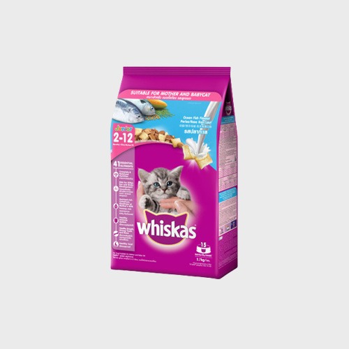 [사료 계량스푼 증정] 위스카스 캣 고양이사료 주니어/키튼 오션피쉬와 우유 2.7kg 