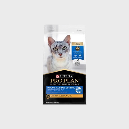 프로플랜 캣 고양이사료 성묘용 실내고양이 (헤어볼 컨트롤) 1.5kg 