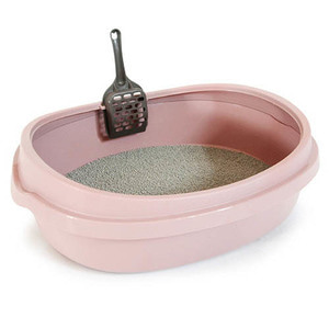 푸르미 고양이 화장실 대 / 인디핑크 (모래삽 색상 랜덤) 