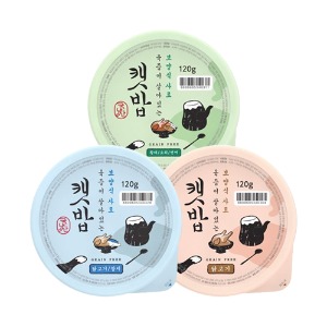 캣밥 고양이 습식사료 3종 맛보기 120g × 3개 