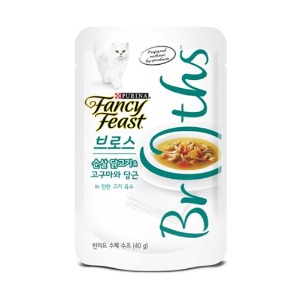 퓨리나 팬시피스트 로얄 브로스 파우치 순살 닭고기&amp;고구마와 당근 in 진한 고기 육수 40g 