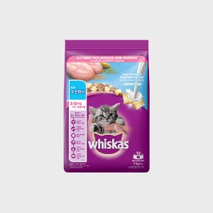 위스카스 캣 고양이사료 주니어/키튼 오션피쉬와 우유 2.7kg 