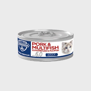 범기너 캣 습식캔 돼지고기+멀티피쉬(연어,대구) 컴플리트 어덜트 캣  100g 